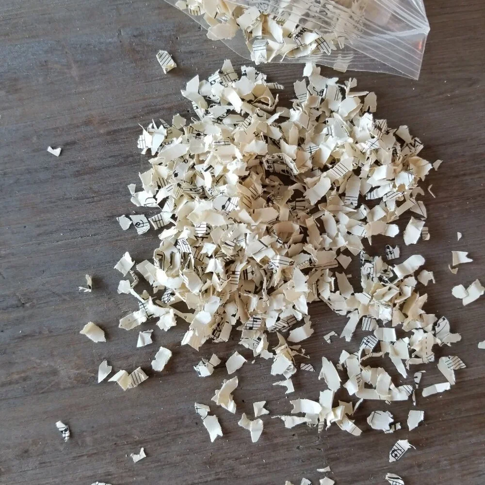 Vintage Sheet Music Confetti | Wedding Exit Toss | 4 Cups
